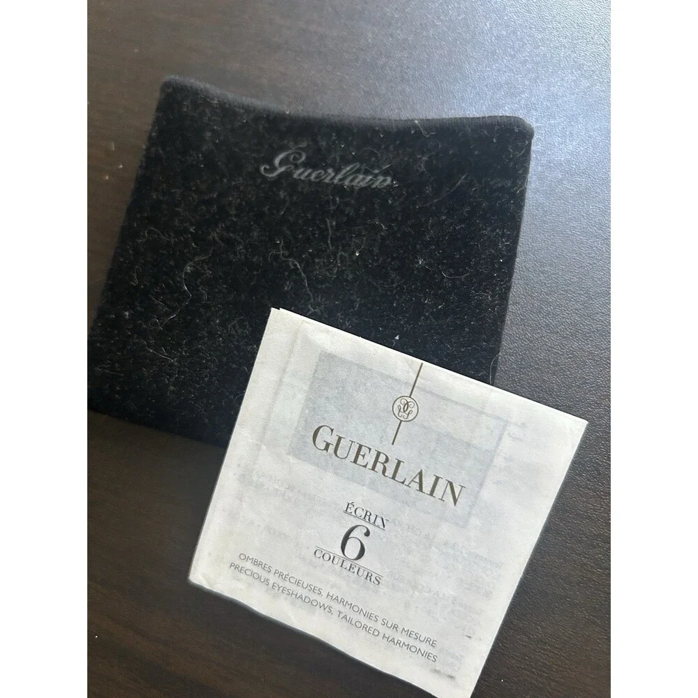 GUERLAIN ECRIN 6 Color Eye Shadow Palette Metal Case in Velvet Pouch RARE